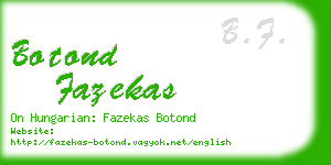 botond fazekas business card